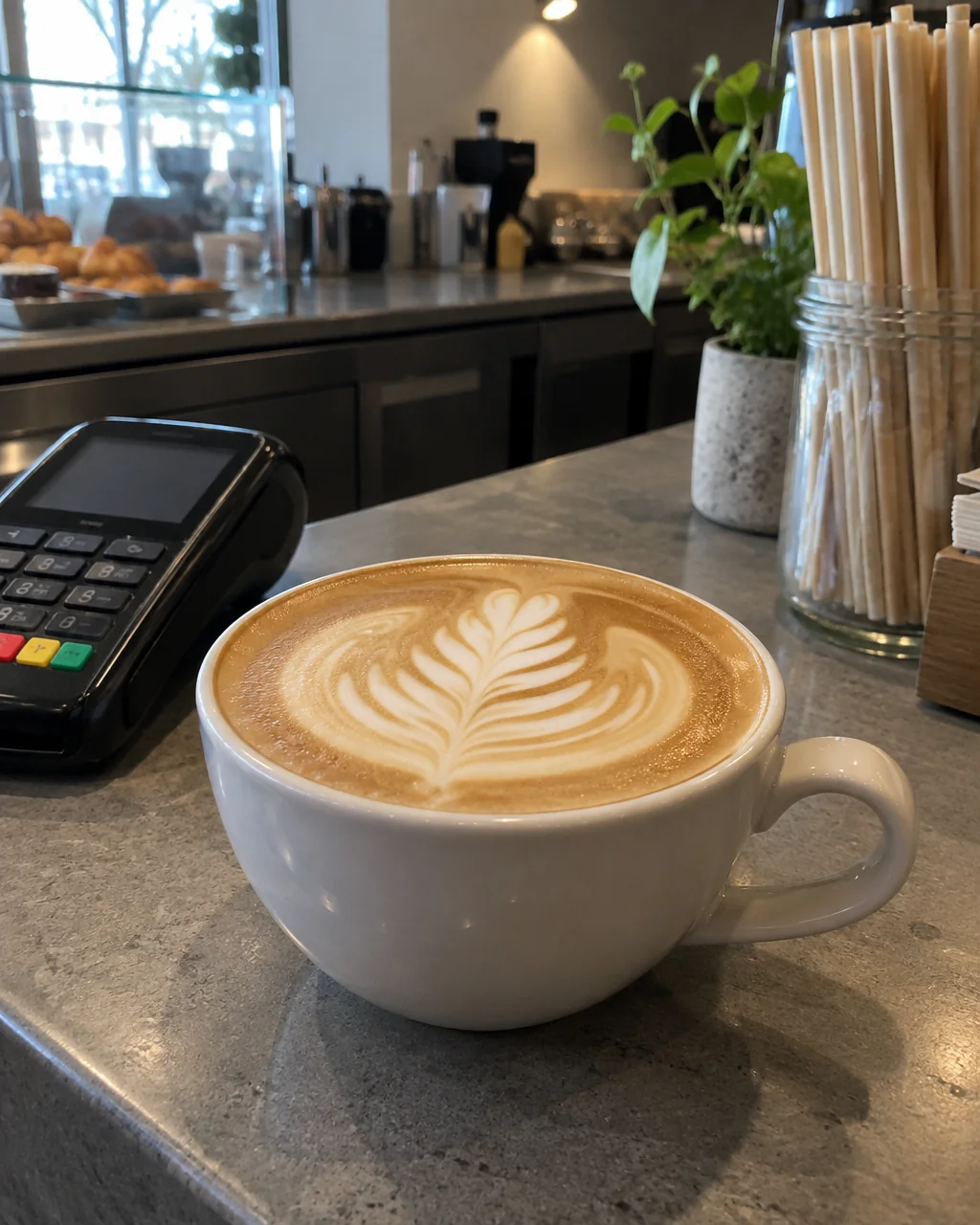 Drinks that look like the café — before
