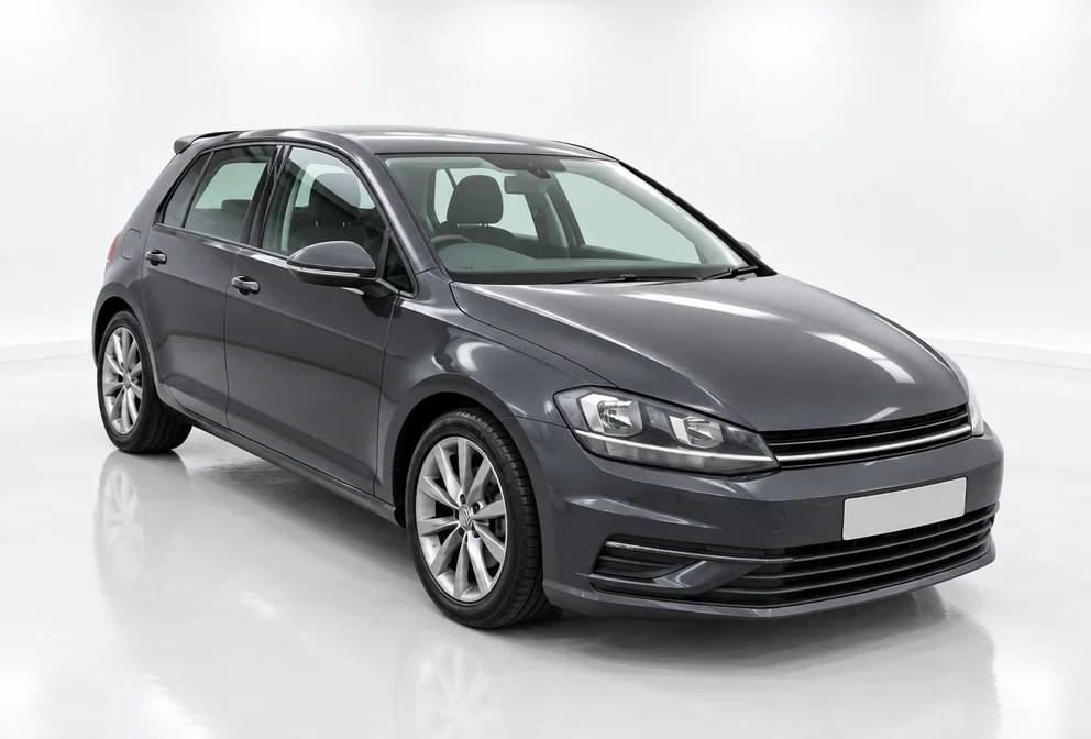 The car for sale, photographed like a dealer's