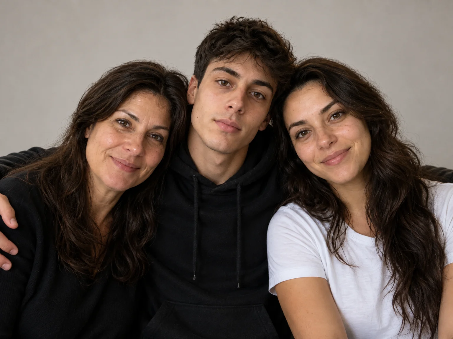 Sibling portraits, no photographer