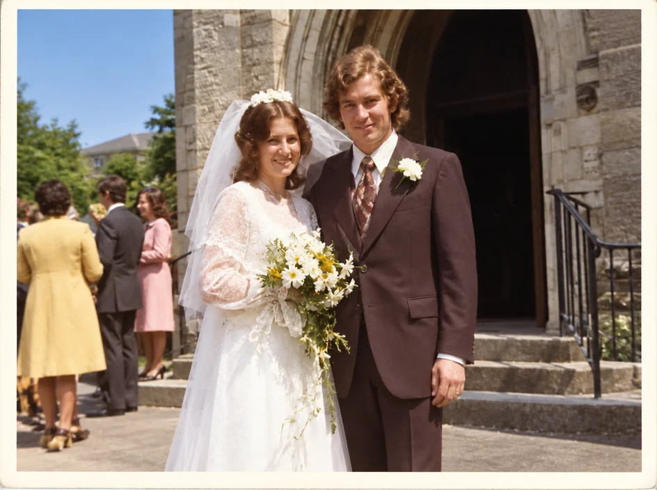 The wedding photo, repaired