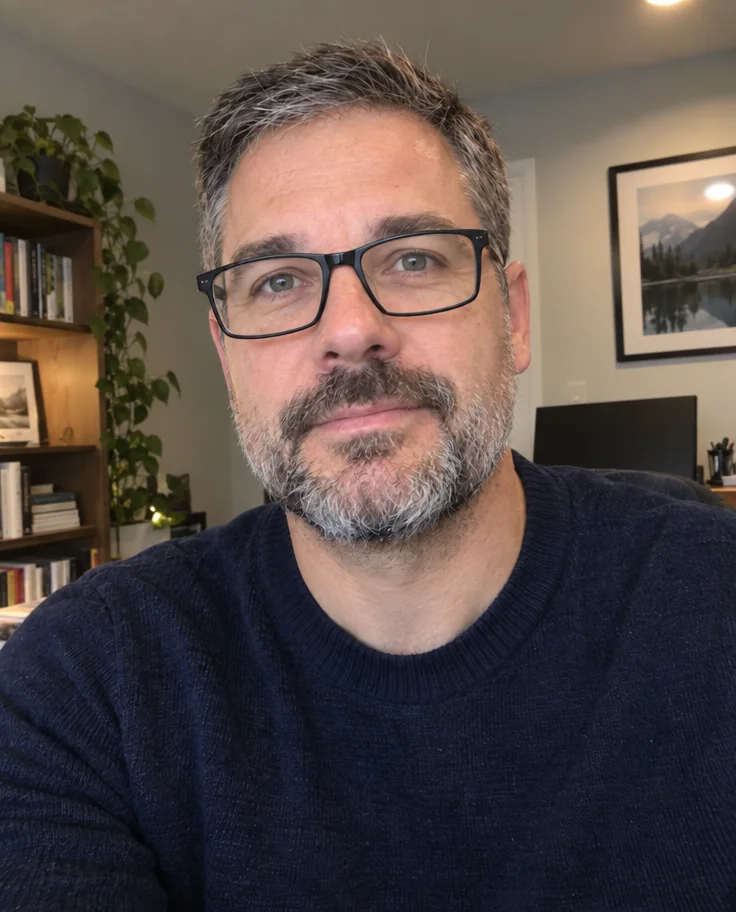 Glasses Glare Removal — after editing